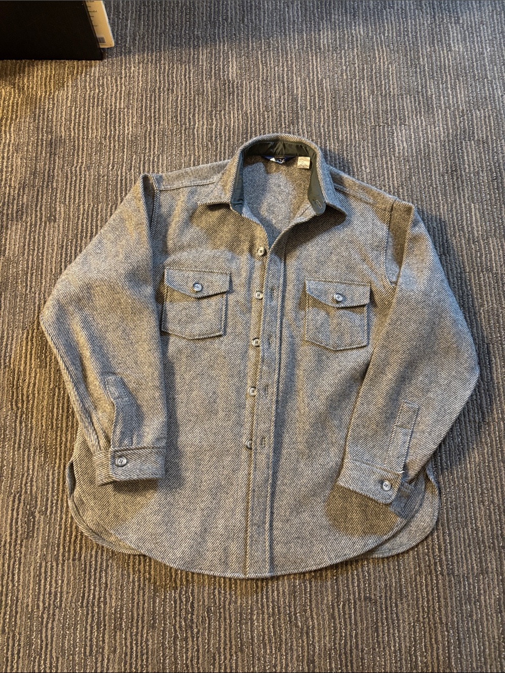 Vintage Woolrich wool coat.  Not lined